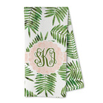 Tropical Leaves Kitchen Towel - Microfiber (Personalized)