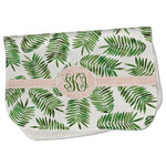 Tropical Leaves Burp Cloth - Fleece w/ Monogram