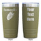 Tropical Leaves Olive Polar Camel Tumbler - 20oz - Double Sided - Approval