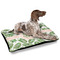 Tropical Leaves Outdoor Dog Beds - Large - IN CONTEXT