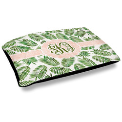 Tropical Leaves Outdoor Dog Bed - Large (Personalized)