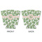 Tropical Leaves Party Cup Sleeves - with bottom - APPROVAL