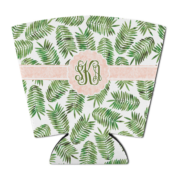 Custom Tropical Leaves Party Cup Sleeve - with Bottom (Personalized)