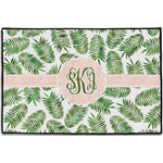 Tropical Leaves Door Mat - 36"x24" (Personalized)