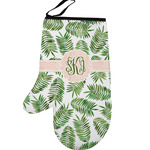 Tropical Leaves Left Oven Mitt (Personalized)