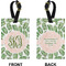 Tropical Leaves Rectangle Luggage Tag (Front + Back)