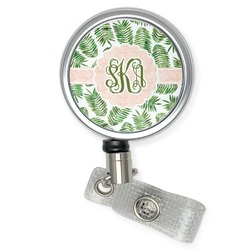 Tropical Leaves Retractable Badge Reel (Personalized)