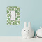 Tropical Leaves Rocker Light Switch Covers - Single - IN CONTEXT