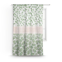 Tropical Leaves Sheer Curtain - 50"x84" (Personalized)