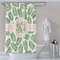 Tropical Leaves Shower Curtain Lifestyle