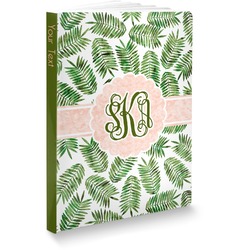 Tropical Leaves Softbound Notebook - 5.75" x 8" (Personalized)