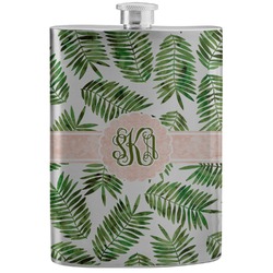 Tropical Leaves Stainless Steel Flask (Personalized)