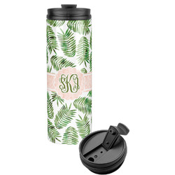 Tropical Leaves Stainless Steel Skinny Tumbler (Personalized)