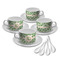 Tropical Leaves Tea Cup - Set of 4