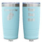 Tropical Leaves Teal Polar Camel Tumbler - 20oz -Double Sided - Approval