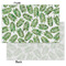 Tropical Leaves Tissue Paper - Heavyweight - Small - Front & Back