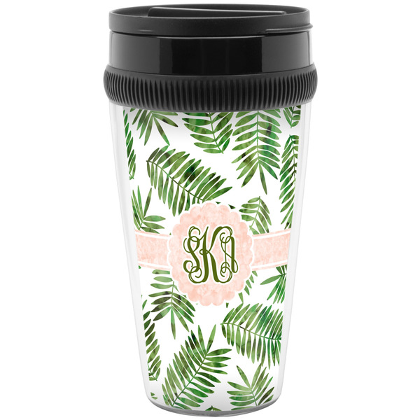 Custom Tropical Leaves Acrylic Travel Mug without Handle (Personalized)