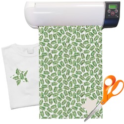 Tropical Leaves Heat Transfer Vinyl Sheet (12"x18")