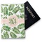 Tropical Leaves Vinyl Passport Holder - Front