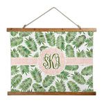 Tropical Leaves Wall Hanging Tapestry - Wide (Personalized)