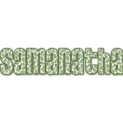 Tropical Leaves Name/Text Decal - Small (Personalized)