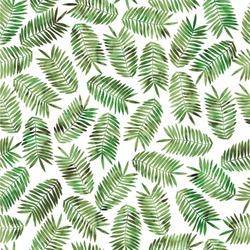 Tropical Leaves Wallpaper & Surface Covering (Peel & Stick 24"x 24" Sample)