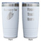 Tropical Leaves White Polar Camel Tumbler - 20oz - Double Sided - Approval