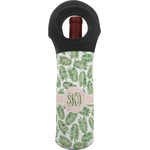 Tropical Leaves Wine Tote Bag (Personalized)