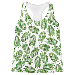 Tropical Leaves Womens Racerback Tank Top - X Small