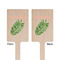 Tropical Leaves Wooden 6.25" Stir Stick - Rectangular - Double Sided - Front & Back