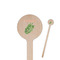 Tropical Leaves Wooden 6" Stir Stick - Round - Closeup