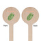 Tropical Leaves Wooden 6" Stir Stick - Round - Double Sided - Front & Back