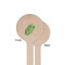 Tropical Leaves Wooden 6" Stir Stick - Round - Single Sided - Front & Back