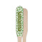 Tropical Leaves Wooden Food Pick - Paddle - Single Sided - Front & Back