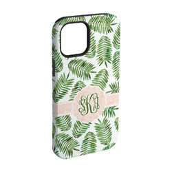 Tropical Leaves iPhone Case - Rubber Lined - iPhone 15 Pro (Personalized)