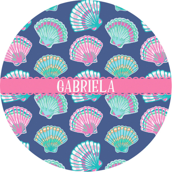 Custom Preppy Sea Shells Multipurpose Round Labels - 1" (Personalized)