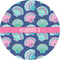 Preppy Sea Shells 1" Multipurpose Round Labels - Single Sticker