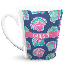 Preppy Sea Shells 12 Oz Latte Mug (Personalized)