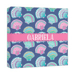 Preppy Sea Shells Canvas Print - 12x12 (Personalized)