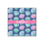 Preppy Sea Shells Wood Print - 12x12 (Personalized)