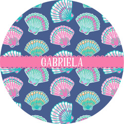 Preppy Sea Shells Multipurpose Round Labels - 2" (Personalized)