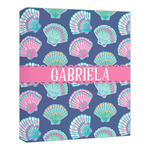 Preppy Sea Shells Canvas Print - 20x24 (Personalized)