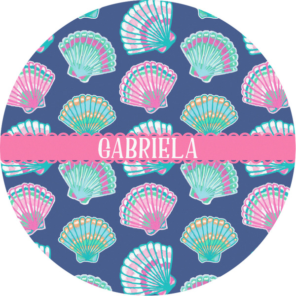 Custom Preppy Sea Shells Multipurpose Round Labels - 3" (Personalized)