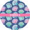 Preppy Sea Shells 3" Multipurpose Round Labels - Single Sticker