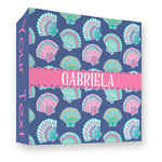 Preppy Sea Shells 3 Ring Binder - Full Wrap - 3" (Personalized)