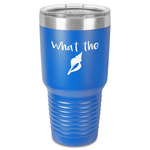 Preppy Sea Shells 30 oz Stainless Steel Tumbler - Royal Blue - Single-Sided (Personalized)