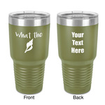 Preppy Sea Shells 30 oz Stainless Steel Tumbler - Olive - Double-Sided (Personalized)