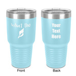 Preppy Sea Shells 30 oz Stainless Steel Tumbler - Teal - Double-Sided (Personalized)