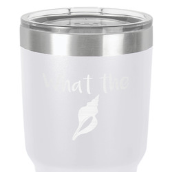 Preppy Sea Shells 30 oz Stainless Steel Tumbler - White - Double-Sided (Personalized)