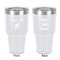 Preppy Sea Shells 30 oz Stainless Steel Ringneck Tumbler - White - Double Sided - Front & Back